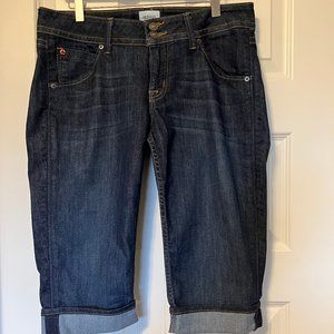 Denim Shorts by Hudson size 30 with cuffed bottoms